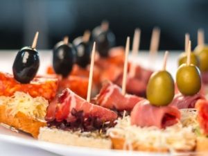 Aperitivos y canapés para oficina